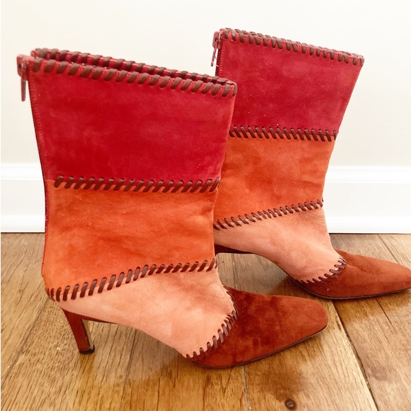 Salvatore Ferragamo Shoes - Salvatore Ferragamo suede patch boots
